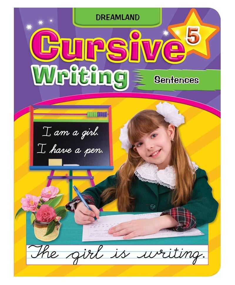 Dreamland Publications Cursive Writing Book (Sentences) Part 5- Pack Of 02